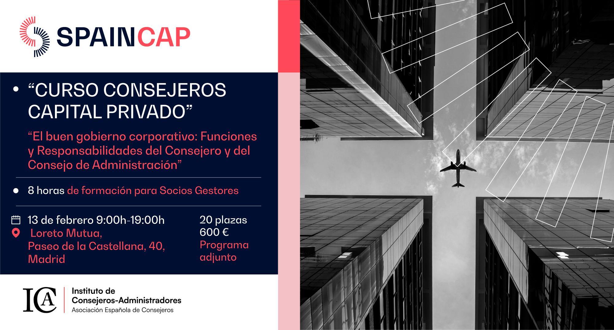 Curso Consejeros Capital Privado in house para socios de SpainCap